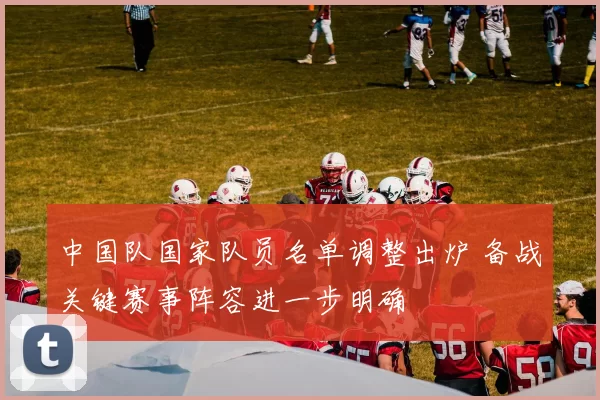 中国队国家队员名单调整出炉 备战关键赛事阵容进一步明确